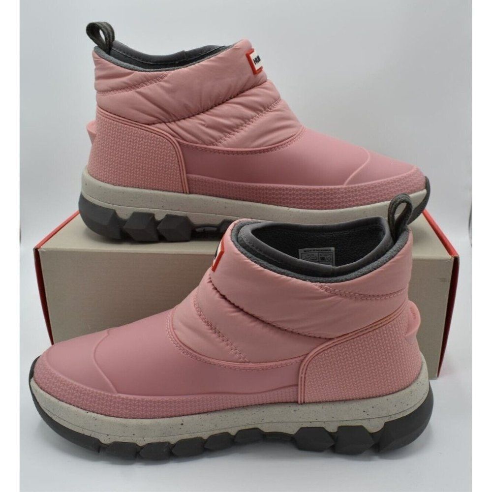 Hunter Original Womens Size 9 Quartz Pink Insulated Ankle Snow Boots Booties - Picture 4 of 13